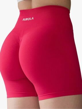Aurola women Xs Pink Bike Shorts - High Waist Comfort